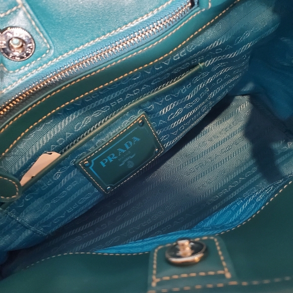 Brand new Prada Turquoise nylon leather purse - Picture 9 of 15
